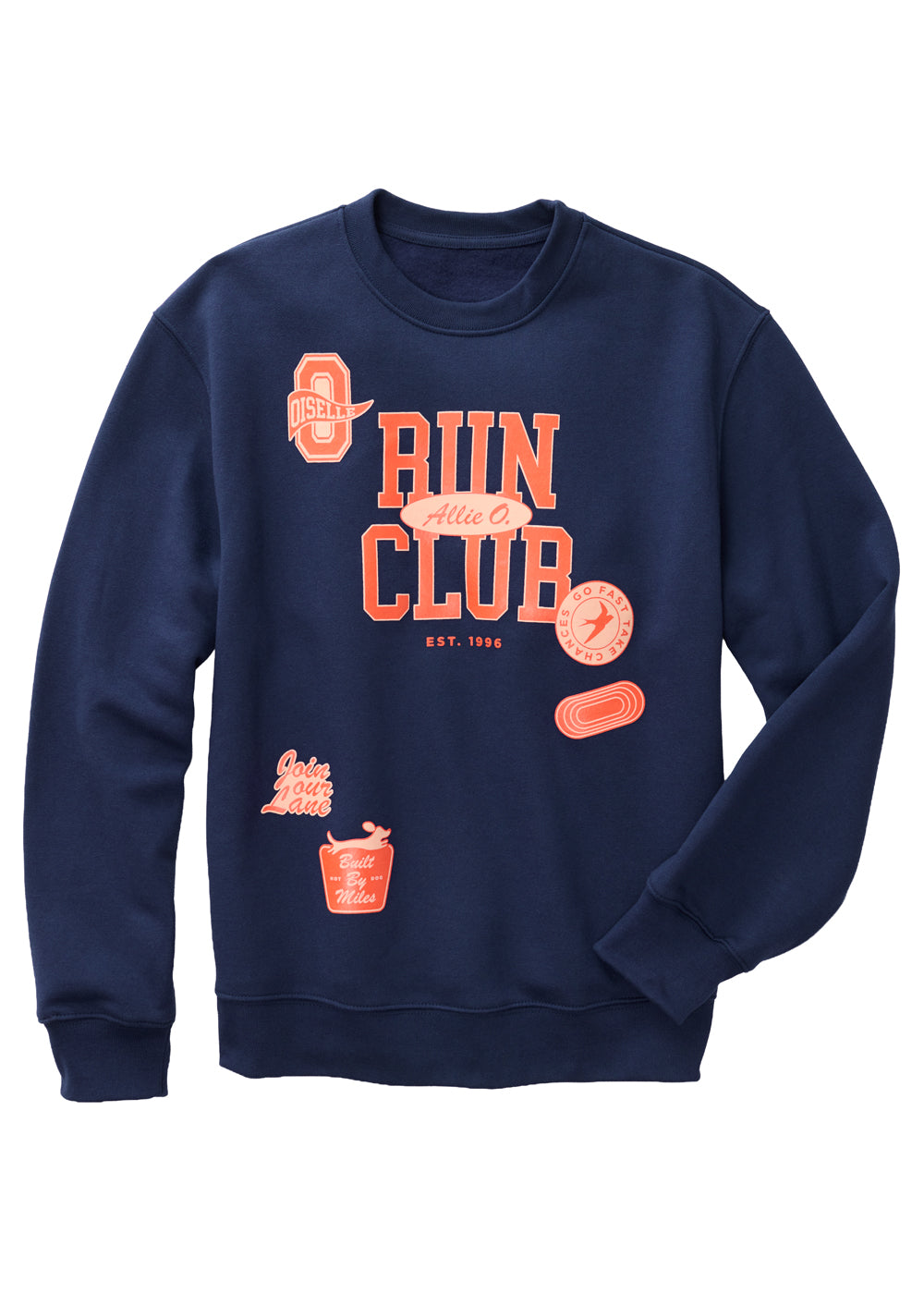 Allie O Sweatshirt in Blue, front view