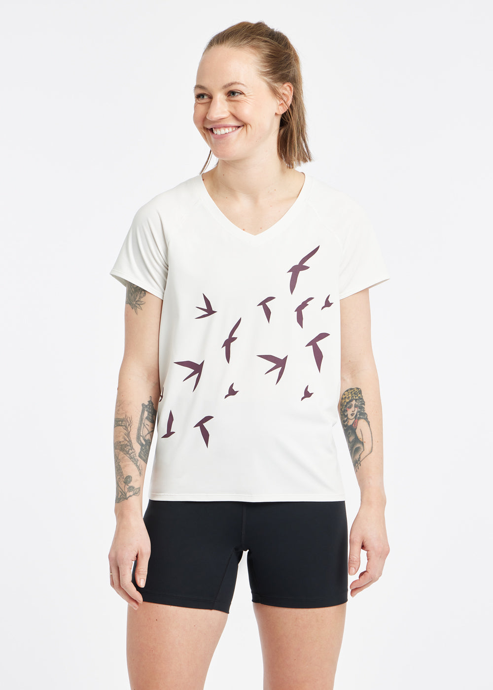 Essential Bird V Neck Short Sleeve