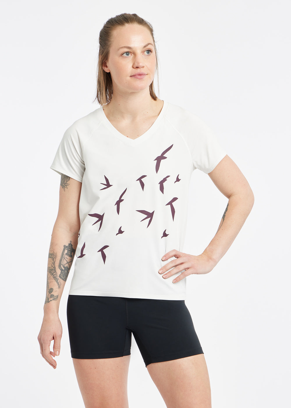 Essential Bird V Neck Short Sleeve