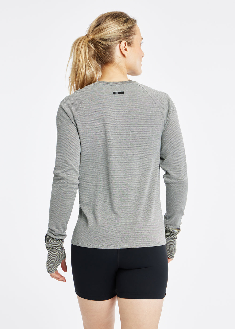 Flyout Wool Classic Long Sleeve in Black, back view