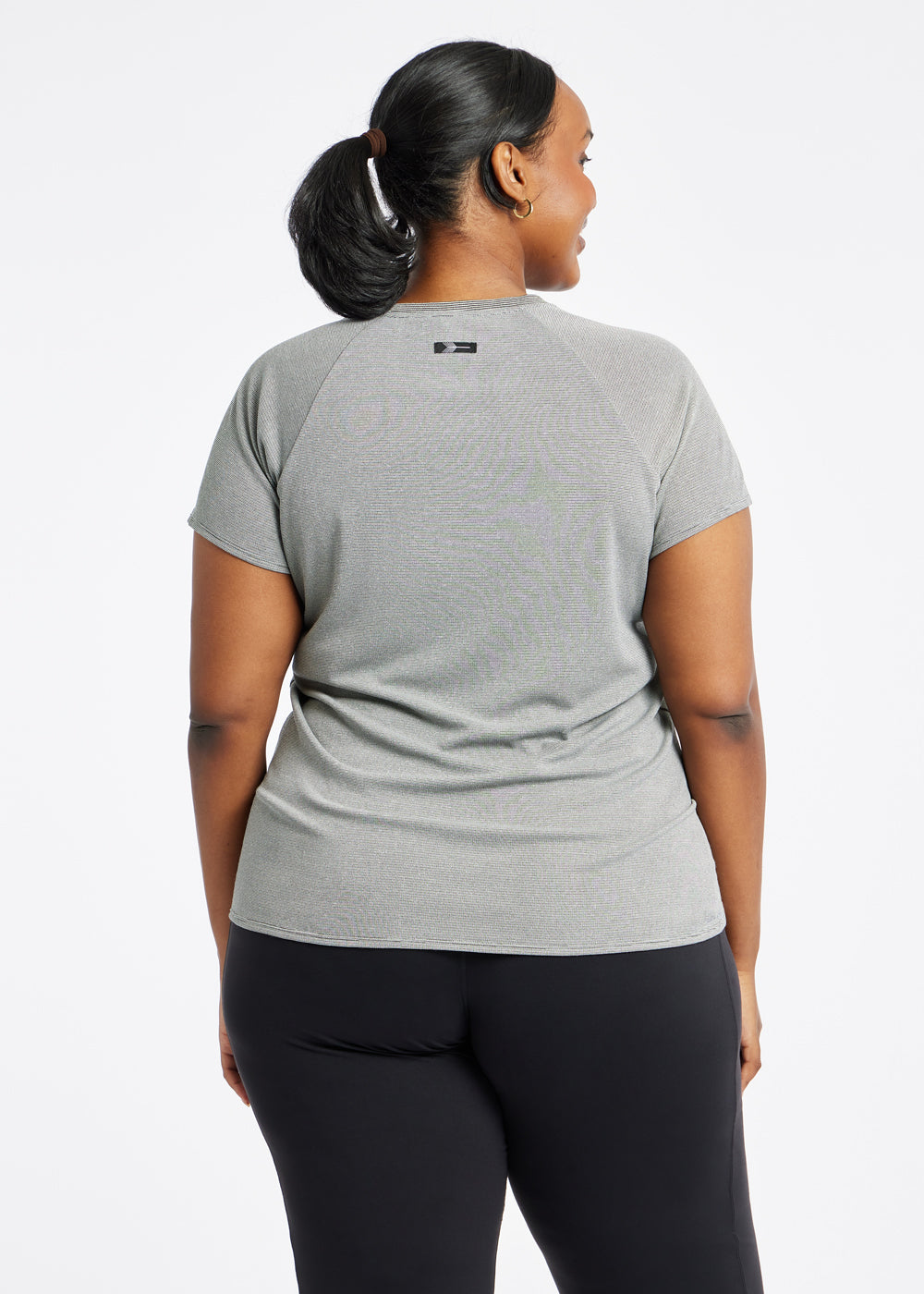 Flyout Wool Classic Short Sleeve in Black, back view