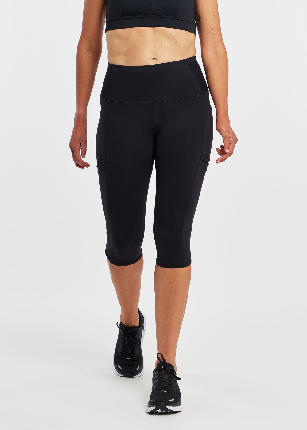 Pocket Jogger Knickers in Black, front view