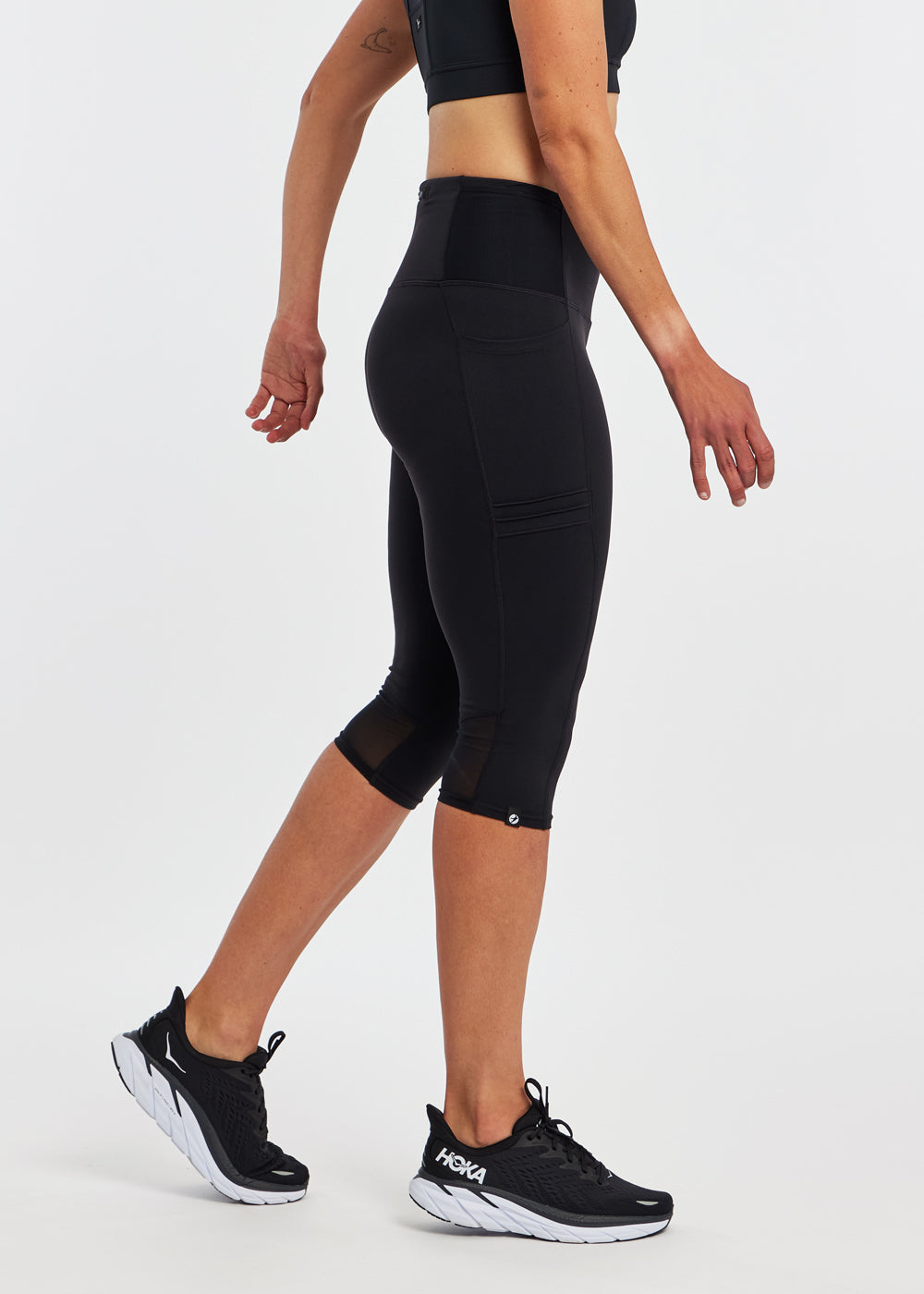 Pocket Jogger Knickers in Black, side view