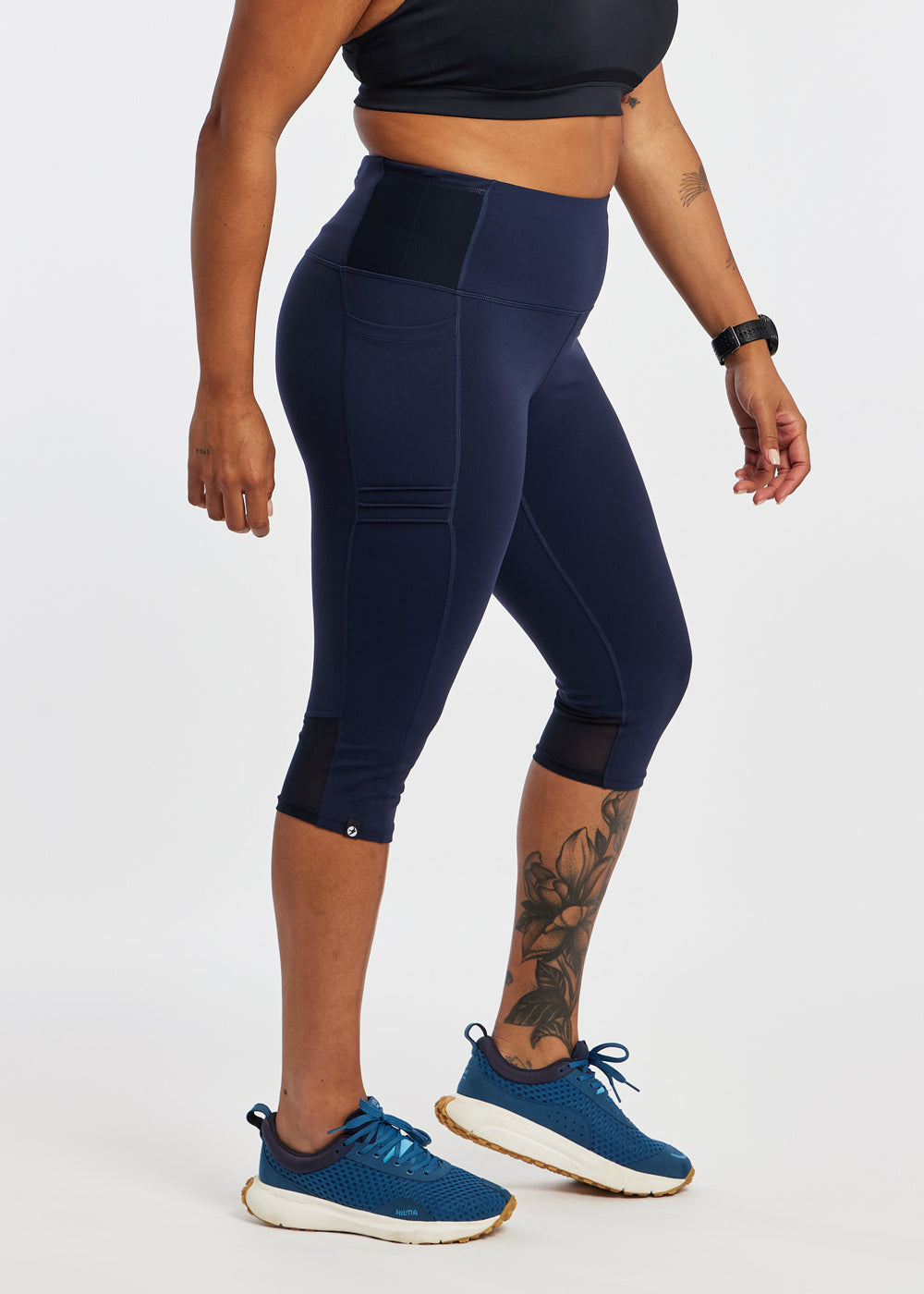 Pocket Jogger Knickers in Ink Blue, side view