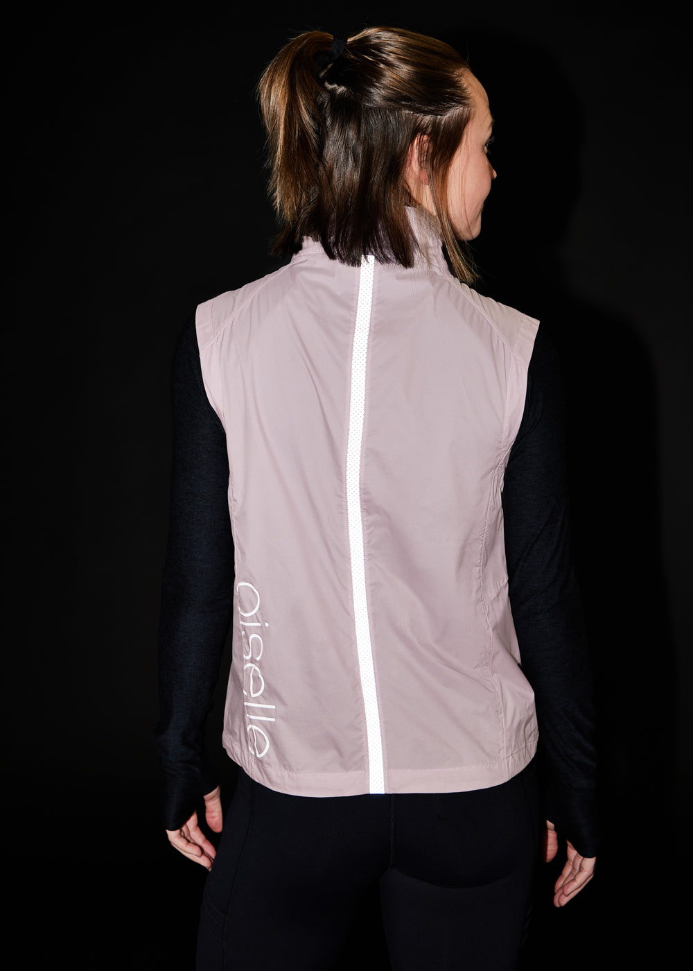 Vigor Packable Running Vest in Dusty Lavender Purple, back