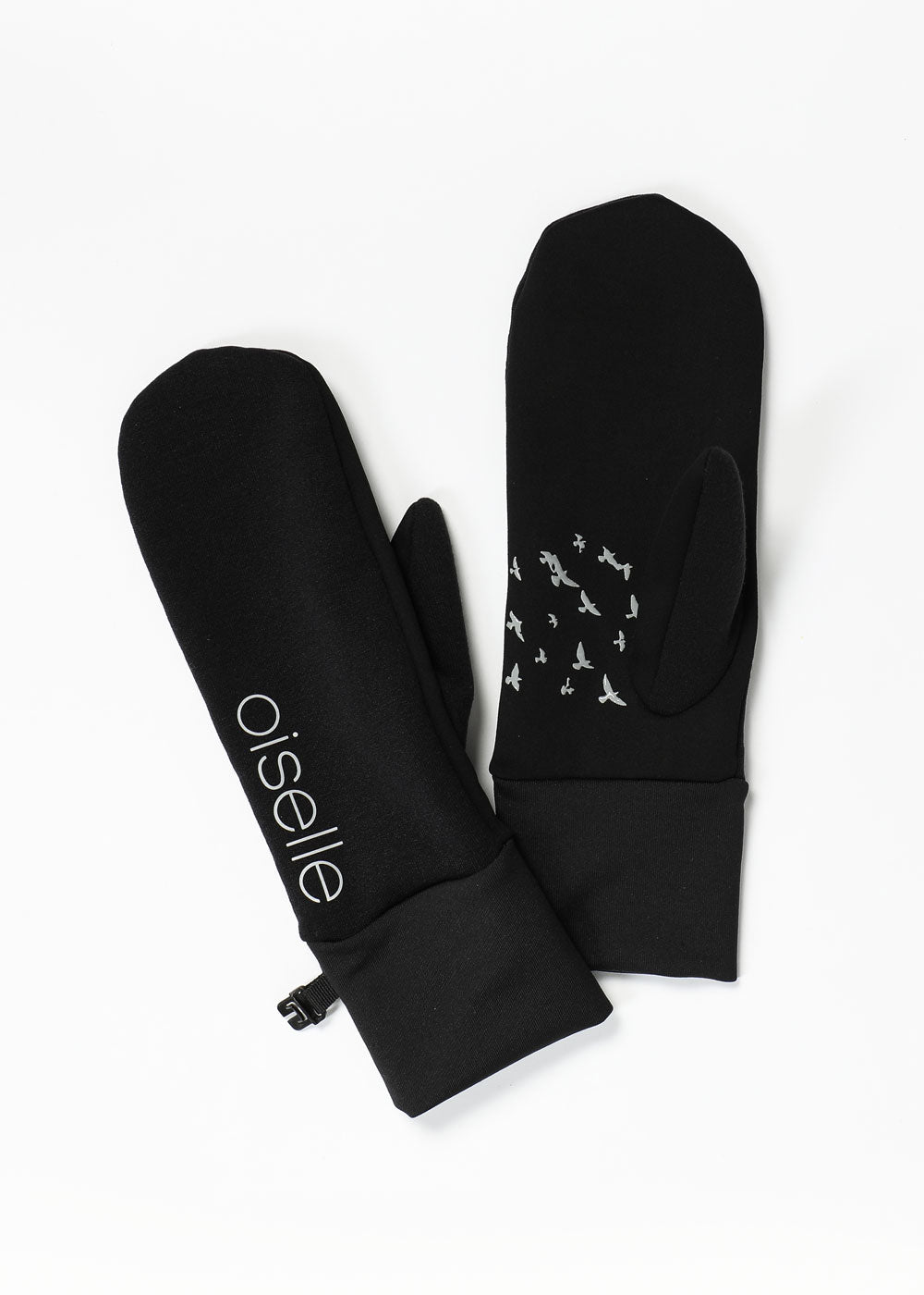 Power Move Running Mittens in Black